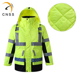 cnss拼搏（中国）棉衣 交通冬季安全加厚棉服两件套